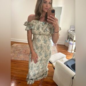 The Lilac Dress in Blue Bouquet